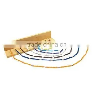 Colored Bead Chains, Rack Montessori Toy of Montessori Material thumbnail-1