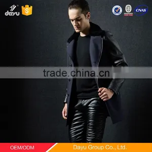 China Cashmere Wool Coat Man Leather Jacket Winter Wool Fabric for Coats thumbnail-3
