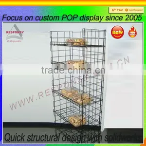 New Products Pop up Metal Cup Bread Display Rack for Retail Store thumbnail-2