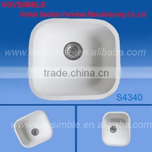 Factory Direct Selling Single Bowl Artificial Marble Stone Kitchen Sink,solid Surface Kitchen Sink thumbnail-1