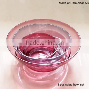 3.4 L Wholesale Transparent Plastic Salad Bowl thumbnail-2