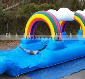 Rainbow Cloud Inflatable Slip n Slide for Sale thumbnail-1