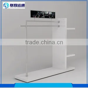 Newest Design Mirror Polished Stainless Steel Clothes Display Rack thumbnail-1