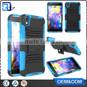 Top Selling 3 in 1 Silicone + PC Hybrid Kickstand Handy Outdoor Belt Clip Case For Alcatel One Touch Idol 4 Back Cover China thumbnail-2