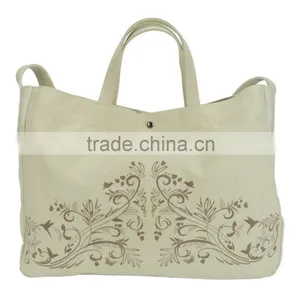 Ningbo Ronhon Premium Gift Bags Canvas Shoulder Messenger Large Size Shopping Bag thumbnail-3