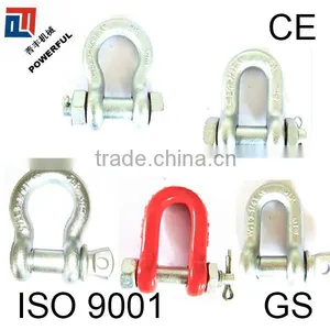 HIGH STRENGTH SCREW PIN BOLT TYPE BOW SHACKLE / DEE SHACKLE thumbnail-1
