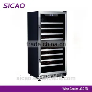 2016 Factory Dual Zone Fan Cooling 44 Bottle Wine Refrigerator thumbnail-2