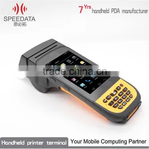 Android Mobile Phone Printer Terminal PDA Data Collector With Handheld Barcode Scanner Portable Printer and RFID Reader thumbnail-5