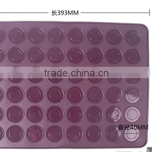 48 Cavity Silicone Pastry Muffin Cake Macaron Oven Baking Mould Sheet Silicone Pastry Mat thumbnail-2