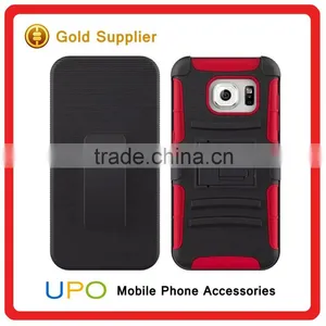 [UPO] 2016 New Arrival 3 in 1 Hard Plastic Silicon Phone Cover Case for Samsung Galaxy S7 Edge thumbnail-1