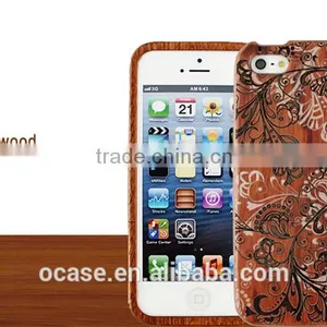 Graceful Flower Wood Engraving Case Protective Case for Iphone 5/5s/6/6s thumbnail-2