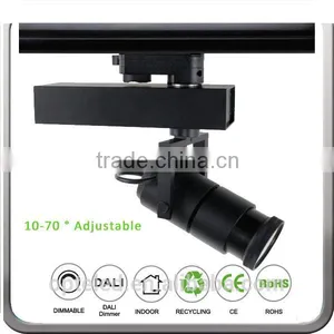 Focusable 10-70 Degree Beam Angle Art Gallery Led Track Lighting Spotlights for Art Photography Gallery thumbnail-3