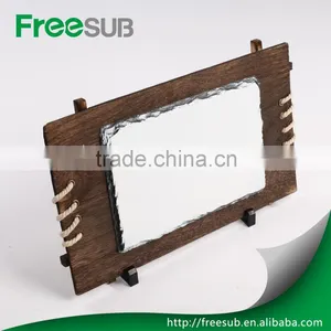Hot Sale Home Decoration Landscaping Slate Rock Blank Wooden Frame Sublimation You Rock Pictures thumbnail-3