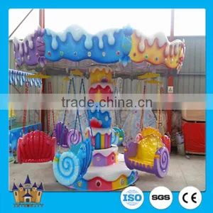 Kids Outdoor Playground Merry go Round Small Flying Chair / Flying Carousel thumbnail-3