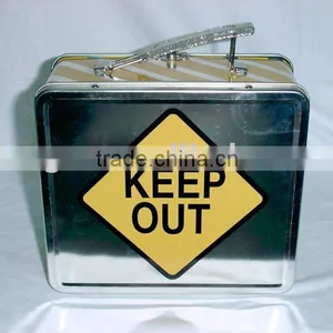 Handle Tin, Lunch Tin Box, Suitcase Tin Box thumbnail-1
