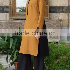 OEM Service China Factory Custom Made Arabic Basic Indonesia Muslim Tunic thumbnail-3