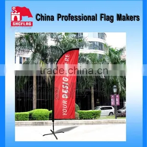 NO MOQ Custom Beach Flag Pas Cher thumbnail-1