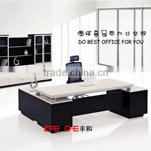 Office Furniture Wooden Office Computer Table With Drawer Design thumbnail-1