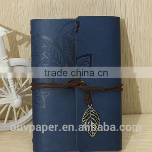Hot Selling Sketchbook Stationery PU Leather Notebook Leaf Journal Diary thumbnail-1