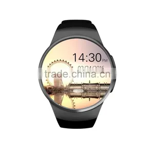 2016 New Product KW18 Smart Watch Android IOS Bluetooth MTK2502C SIM Round Heart Rate Monitor Watch Clock thumbnail-2