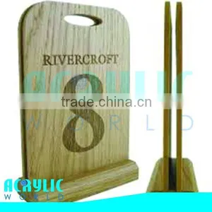a5 Wooden Clipboard Menu Holders for Restaurant thumbnail-1