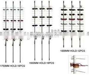 Eyeglasses Display Rods;sunglasses Display Bars;wall Mounted Eyewear Display Poles thumbnail-1
