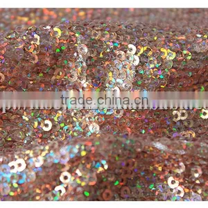 Wholesale New Arrival Shiny Colors Textile Sequin Stock Fabric for Evening Dress thumbnail-2