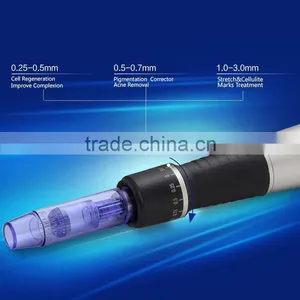 Face Skin Anti-wrinkle Adjustable 6 Level Speed Electric Derma Pen thumbnail-3