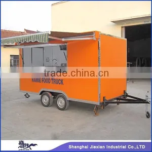 JX-FS400H Shanghai Jiexian Outdoor Mobile Fast Food Truck Trailer With Awning thumbnail-2