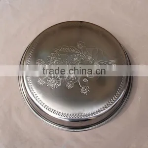 Wholesale Stainless Steel Round Shape Fruit Plate thumbnail-2