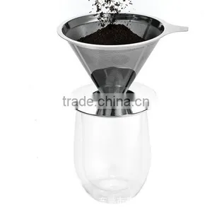 Stainless Steel Filter Reusable Washable for Cold Brewed Coffee Iced Tea thumbnail-4
