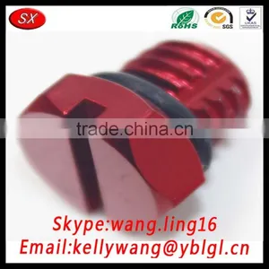 CNC Machining Solid Billet Aluminum T6061 Fuel Filter Housing Air Bleeder Screw thumbnail-2