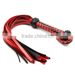 Sex Toy Sex Whip Adult Sex Toy Sex Toy for Woman Sex Toy Girl Sex Whip With Soft Long Floppy,PU Leather,balck&red Mixed Color thumbnail-1