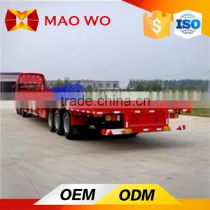 Tri-axle Low Skeleton Semi Trailer , Container Chassis Trailer thumbnail-3