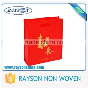 Thermocompression Printing Plain Top Handle Non Woven D Die Cut Bag thumbnail-4