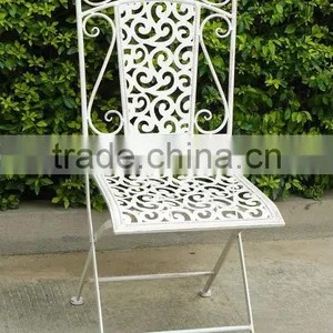 Lougne Style Decorative Metal Folding Chair thumbnail-3