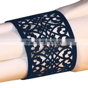 Decorative Metal Napkin Rings, Wedding Napkin Ring, Handmade Napkin Rings thumbnail-3