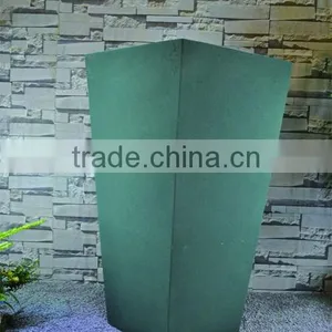 Sand Blast Simple Green Fiberglass Large Square Planter thumbnail-1