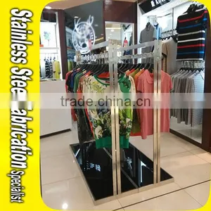 Keenhai Custom Made Stainless Steel Hanging Clothes Rack Clothing Rack Stand Clothes Hanger Rack thumbnail-1