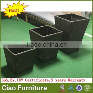 Garden Rattan Plant Pot Outdoor Flower Planter thumbnail-1