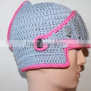 900 Novelty New Year Gift Ancient Rome Style Handmade Knight Knitting Hat thumbnail-1