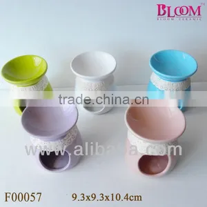 White Lace Ceramic Essential Oil Burner thumbnail-1