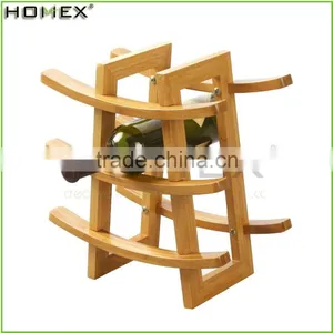 Bamboo Countertop Wine Display Holder Homex-BSCI thumbnail-1