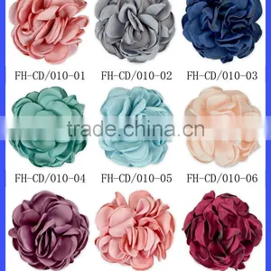 Wholesale Satin Ribbon Flowers Artificial Light Blue Flower Rose Flowers Artificial Cheap Price thumbnail-6
