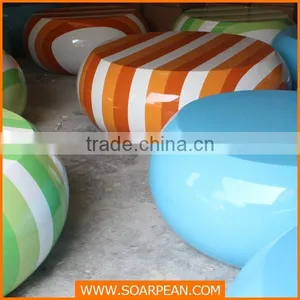 Modern Children Furniture Colorful Fibergalss Candy Table thumbnail-6
