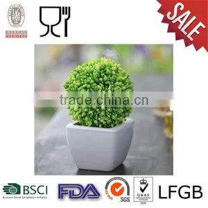 Melamine Flower Pot With White Color, Customize Logo Available thumbnail-1