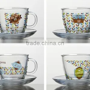 6oz 8oz 10oz 12oz Color Printing Glass Coffee Mug thumbnail-3