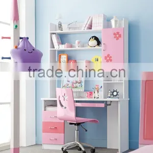 RD105 Love Twins Girl Pink Princess Bedroom Set 2016 New Children Kids Colofurl Cartoon Furniture on Sale in Stock thumbnail-3