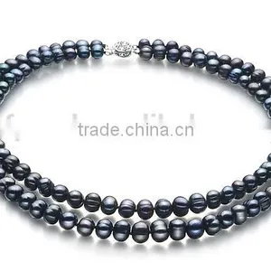 Black 6-7mm A Quality Freshwater Pearl Jewllery thumbnail-2