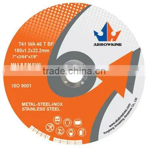 7" 180x1.2x22.2mm High Quality Flat Cut Off Wheel For Stainless Steel thumbnail-1